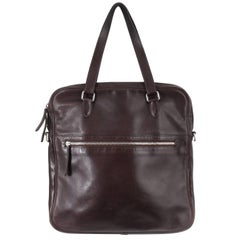 Hermes Brown Leather Men's Bag / Briefcase