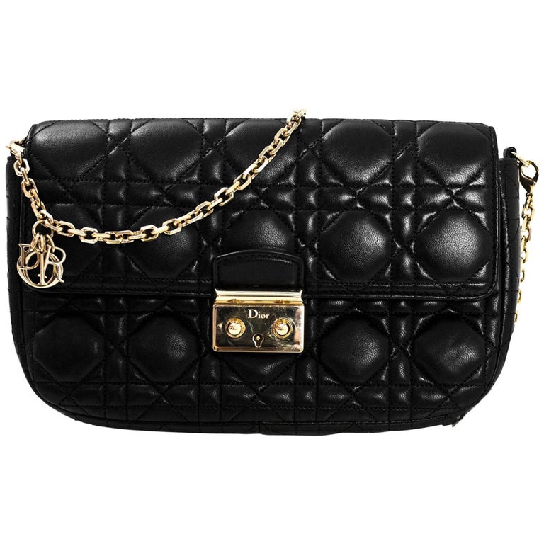 Christian Dior Black Small Miss Dior Promenade Crossbody Bag For Sale