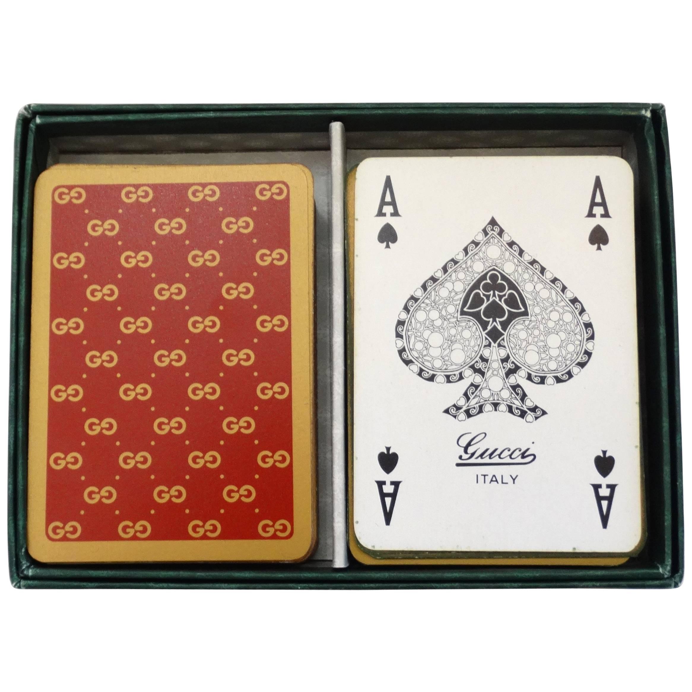 Gucci Monogram Playing Cards, 1970s 