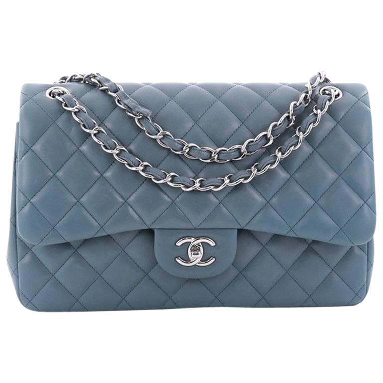 Chanel Classic Double Flap Bag Quilted Lambskin Jumbo