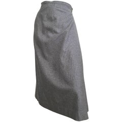 Intuitions by Maurice Antaya Wool Houndstooth Wrap Skirt Size 4.
