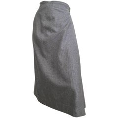 Intuitions by Maurice Antaya Wool Houndstooth Wrap Skirt Size 4. 