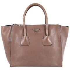 Prada Twin Pocket Tote Glace Calf Small