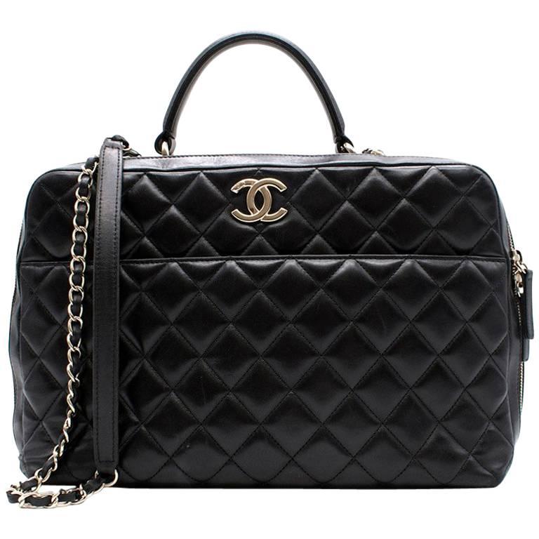 Chanel Lambskin Briefcase Bag  For Sale