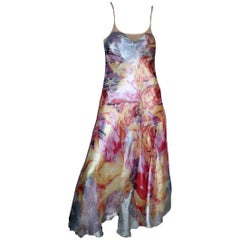 Multicolor Alexander McQueen Cutout Open Back Dancer Dress Spring 2004