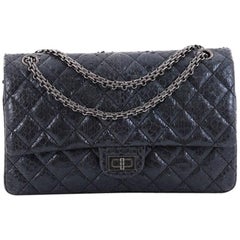 Chanel Reissue 2.55 Sac à main en python métallisé matelassé 226