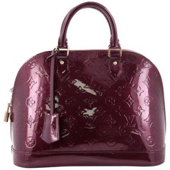  Louis Vuitton Alma Handbag Monogram Vernis PM 