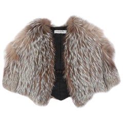  Alber Elbaz for Yves Saint Laurent Autumn-Winter 1999 fox fur capelet 