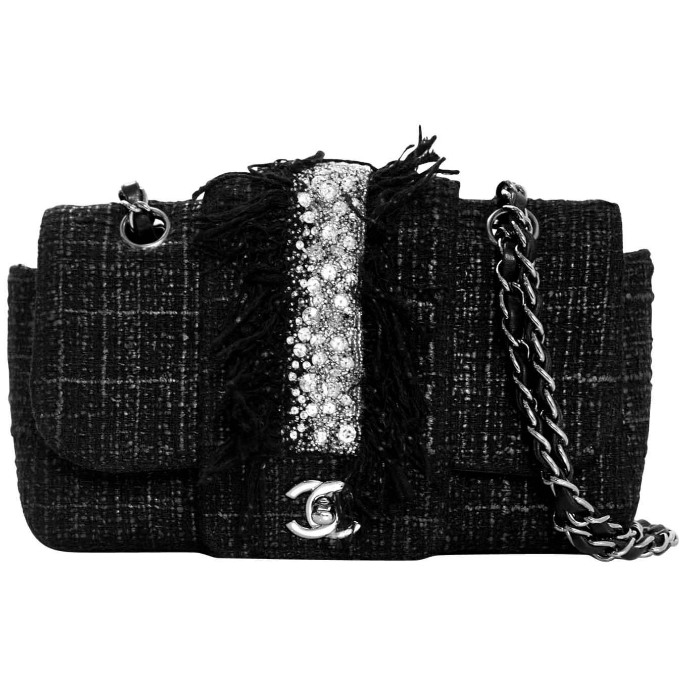 Chanel Small Classic Flap in Metallic Calfskin with Silver Hardware — AMAIA