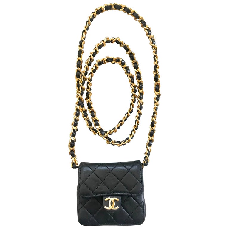Vintage Chanel Micro Mini Classic Bag Charm For Sale at 1stdibs