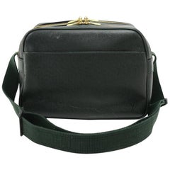 Louis Vuitton Reporter Green Taiga Leather Medium Shoulder Bag