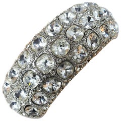 Kenneth Jay Lane Brilliant Crystal Cuff Bracelet