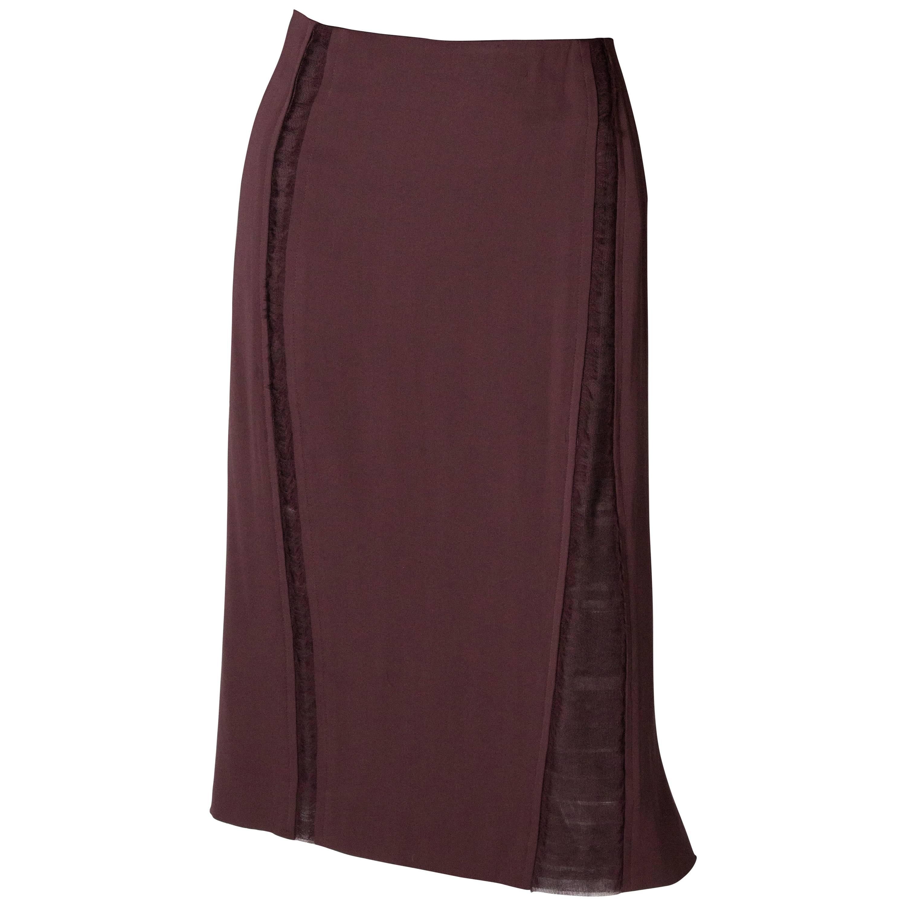 Yves Saint Laurent Vintage Rive Gauche Silk Skirt