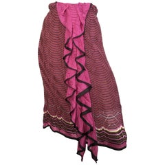 Missoni Knit Skirt with Ruffle Size 4.