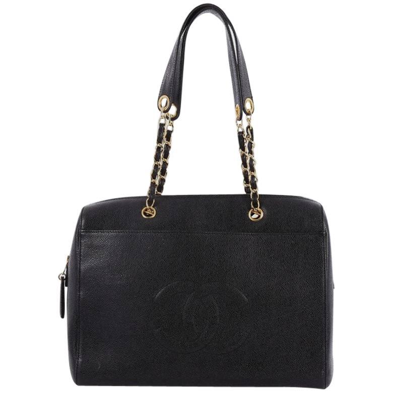 Chanel Vintage Timeless Zip Tote Caviar Medium