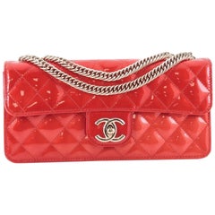 Chanel Evening Star Flap Bag Quilted Patent East West