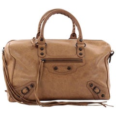 Balenciaga Polly Classic Studs Handbag Leather