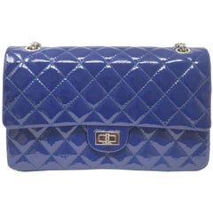 Chanel Navy Blue Reissue Patent Leather 2.55 Classic Handbag