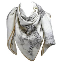 Hermès 140cm /55 "GM Shawl Dans l'atelier de Robert Dallet Cashmere / Brand New