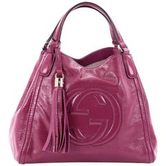 Gucci Soho Convertible Shoulder Bag Patent Small