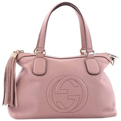 Gucci Soho Convertible Soft Top Handle Bag Leather