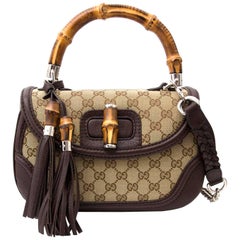 Gucci Bamboo Monogram Top Handle Bag