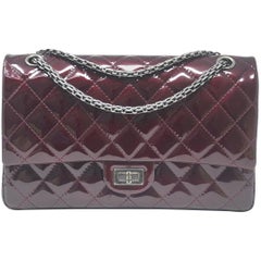 Chanel Burgundy Reissue Patent Leather 2.55 Classic Handbag