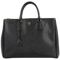 Prada Double Zip Lux Tote Saffiano Leather Large