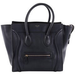 Celine Luggage Handbag Smooth Leather Mini 