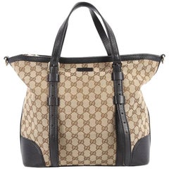 Gucci Convertible Belted Tote GG Canvas with Leather Medium