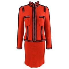 Chanel 09A Moscow Russian Collection Red Runway Skirt Suit