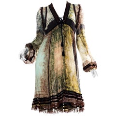Jean Paul Gaultier Chiffon 
Lace Dress
