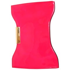 Alexander McQueen Squeeze It Clutch - hot pink