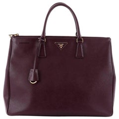 Prada Double Zip Lux Tote Saffiano Leather Large
