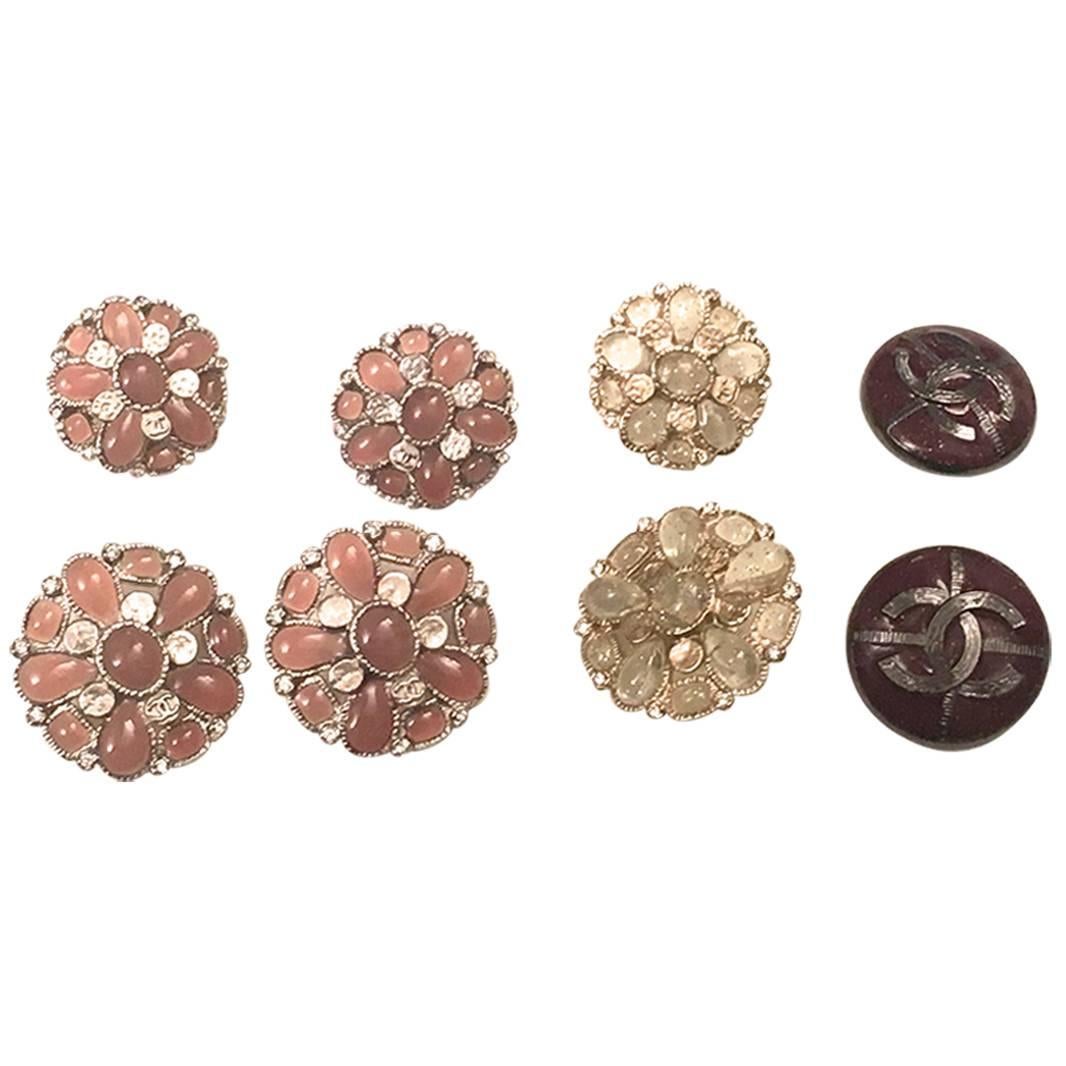 Chanel Buttons Gripoux - Set of 8 Assorted Buttons 