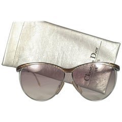 Occhiali da sole vintage Christian Dior 2150 Oversize A. Silver Germania