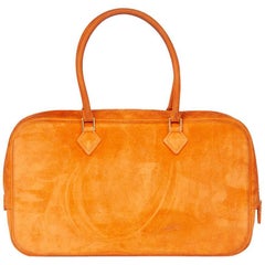 Hermes Orange H Veau Doblis Plume Elan 28cm