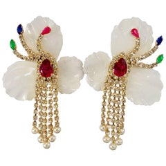 Shourouk Neon Orchid Earrings