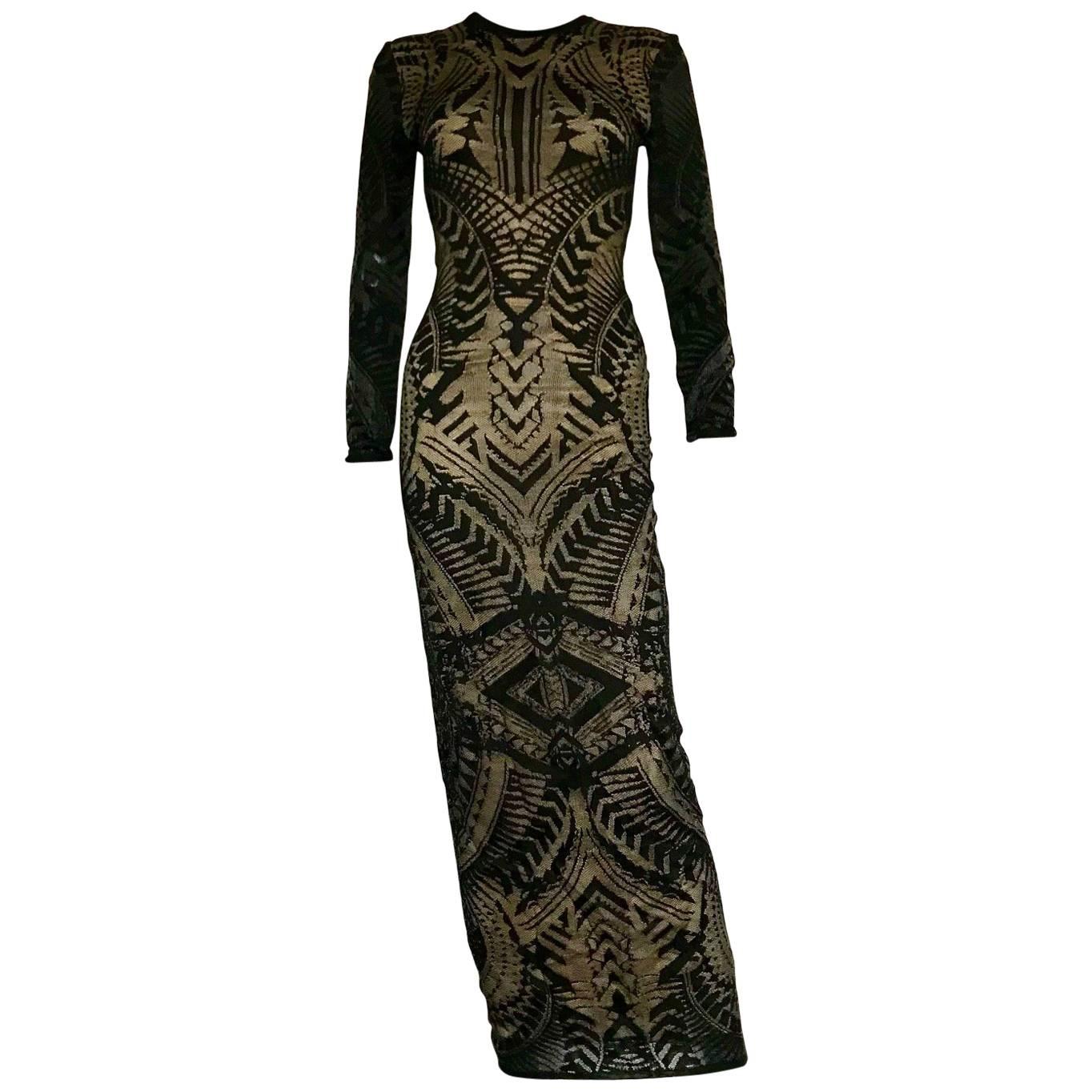 Balmain maxi lace dress For Sale