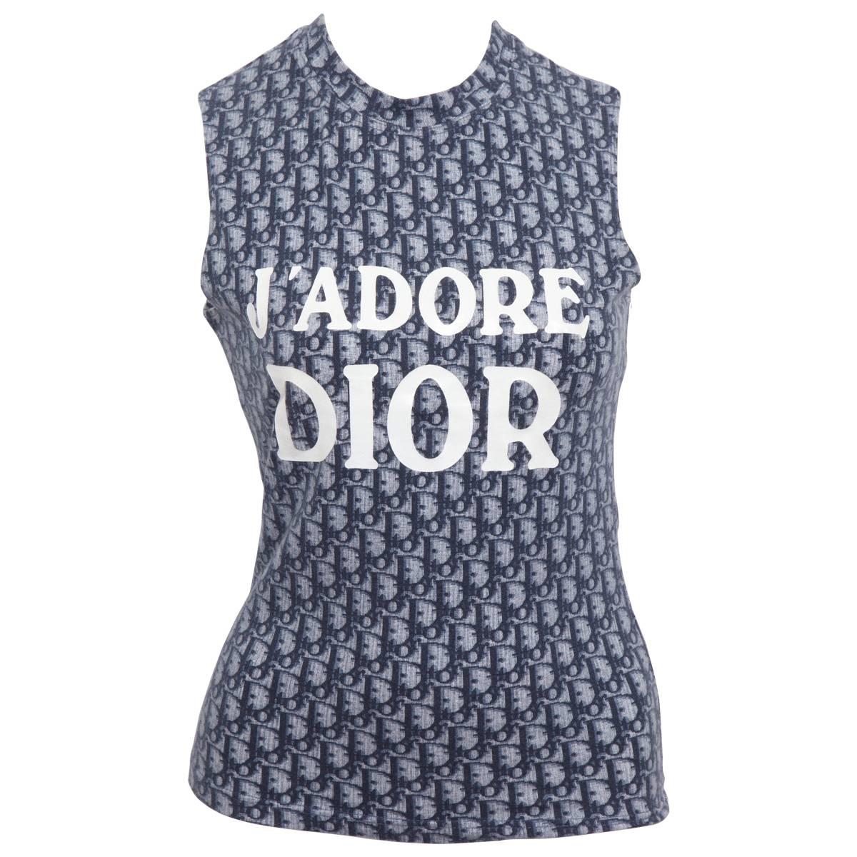John Galliano for Christian Dior Trotter Logo T-Shirt