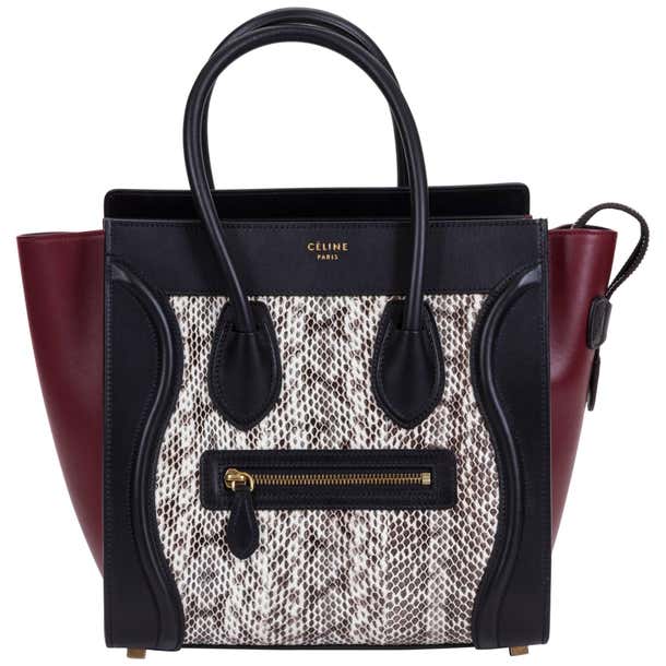 Celine Limited Edition Water Snake Micro Luggage Bag For Sale at 1stDibs