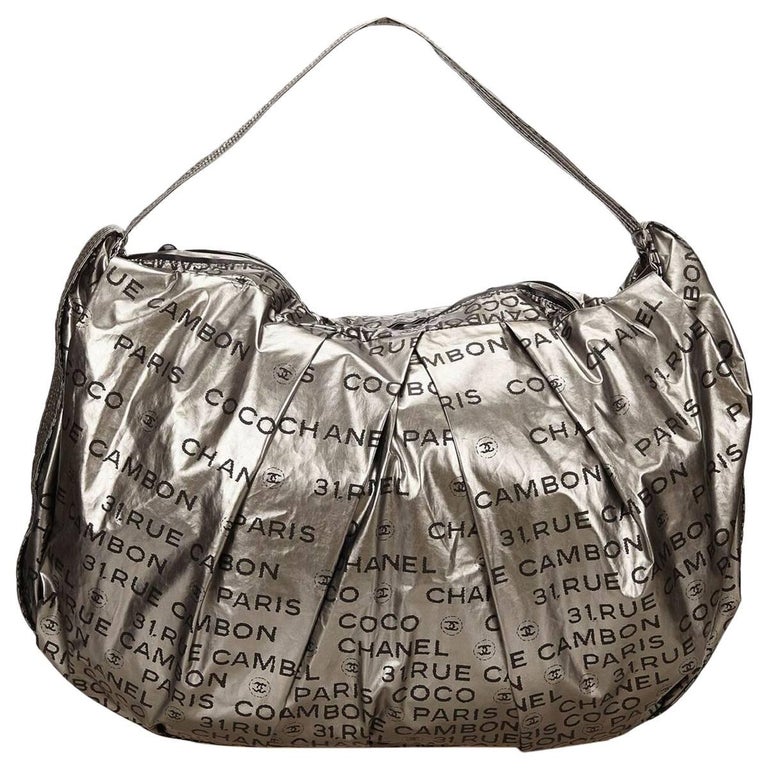 Silver Chanel Unlimited Nylon Shoulder Bag For Sale at 1stDibs cochanela