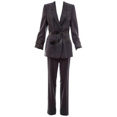 Maison Martin Margiela Artisanal Charcoal Grey Duct Tape Pantsuit, Fall 2009