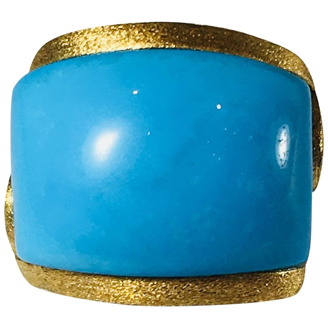 Vermeil Turquoise Ring