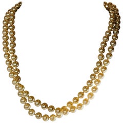 Champagne Fresh Water Pearl Necklace