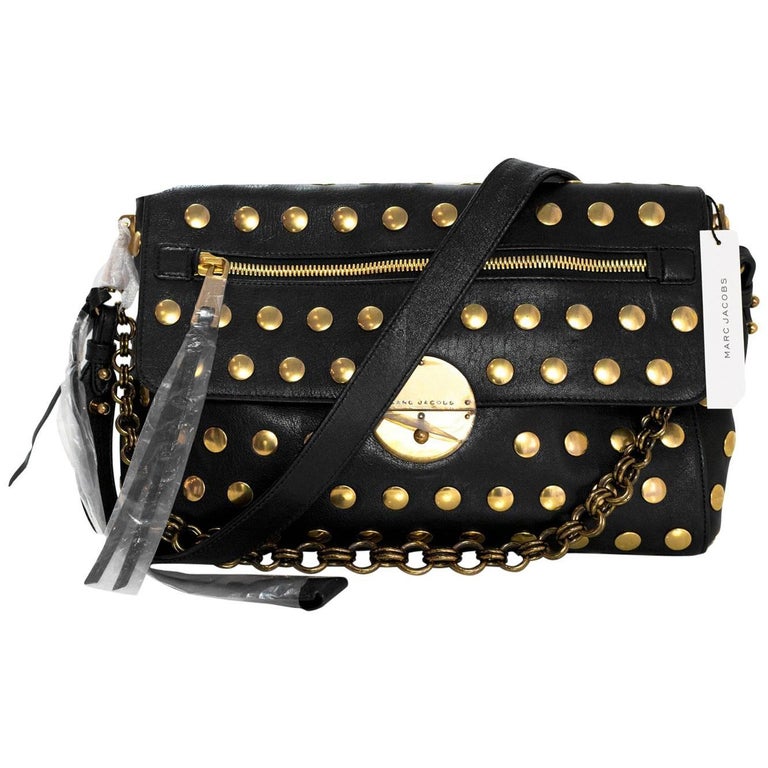 Marc Jacobs Black Leather Gotham Studded Shoulder Bag NWT For Sale at  1stDibs | marc jacobs studded bag, marc jacobs studded tote, marc jacobs  gotham