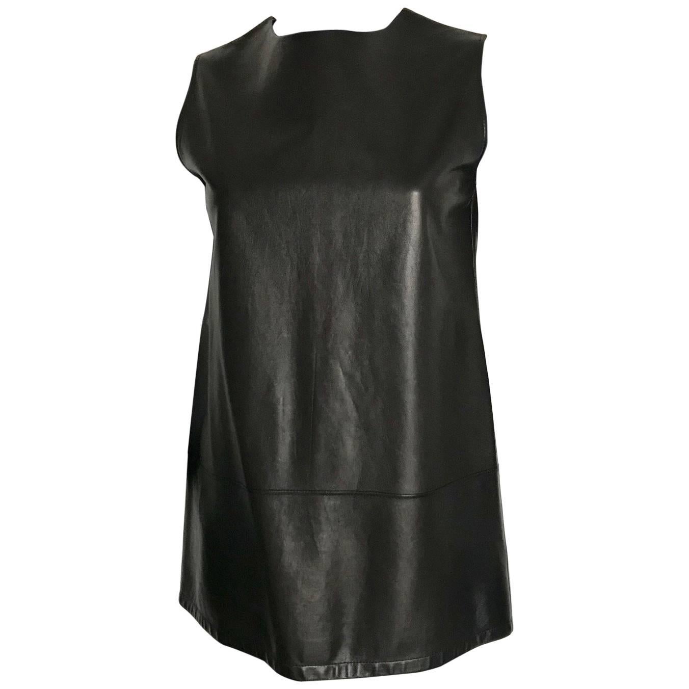Hermes leather tunic For Sale