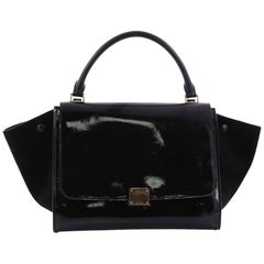 Celine Trapeze Handbag Patent Medium