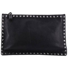Valentino Rockstud Pouch Leather Large 