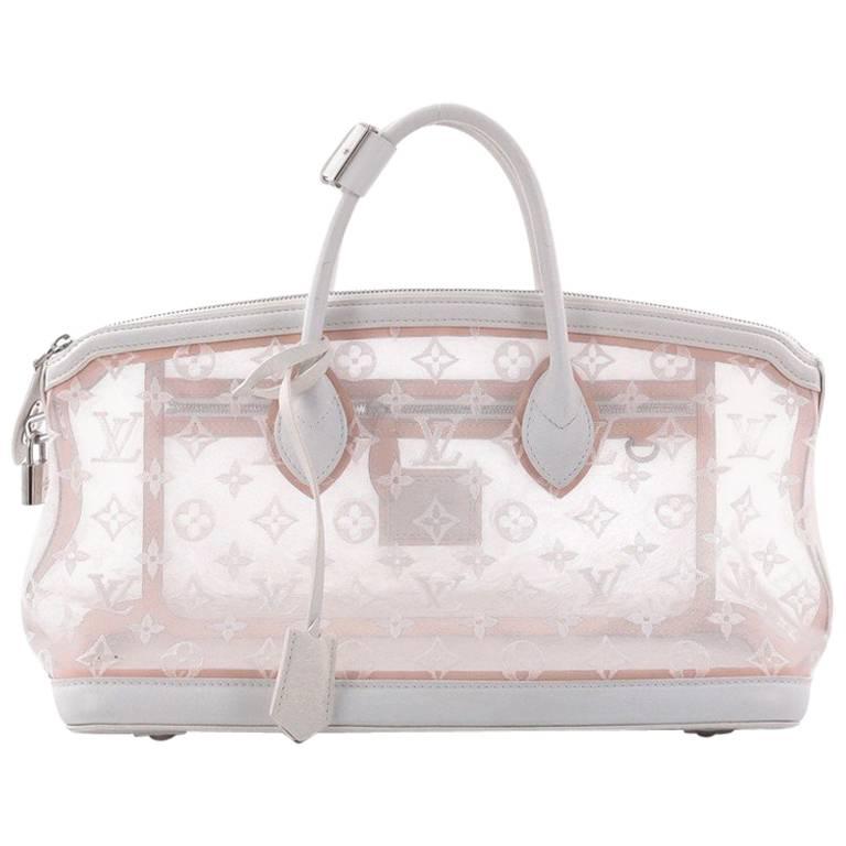 Louis Vuitton Transparence Lockit Handbag Mesh And Leather At 1stdibs Louis Vuitton Transparence Lockit Handbag Mesh And Leather For